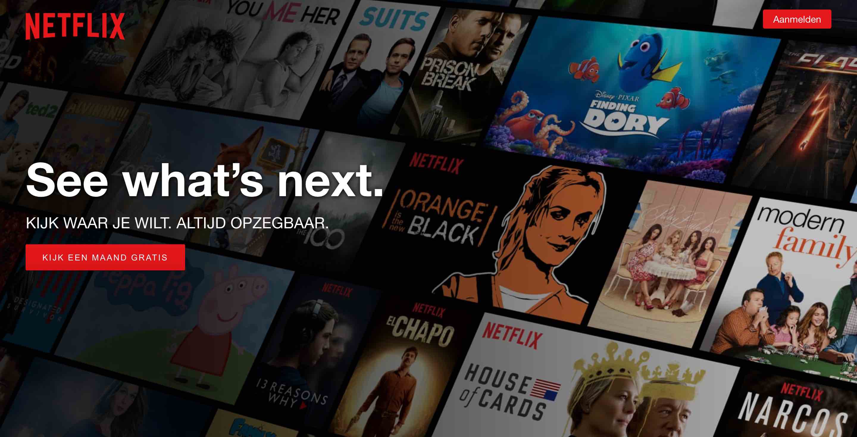 Netflix wil alle nieuwe bezoekers een free trial af laten nemen van hun dienst.